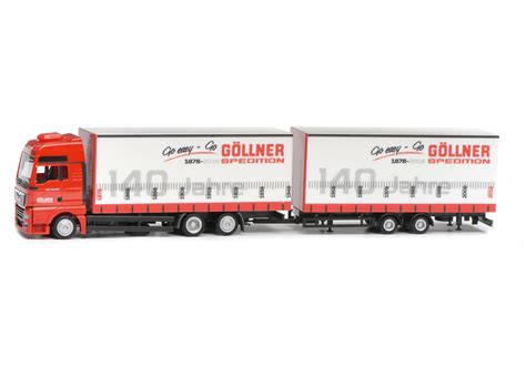 Herpa Man Tgx Xxl Euro Jumbo Tandem Trailer G Llner