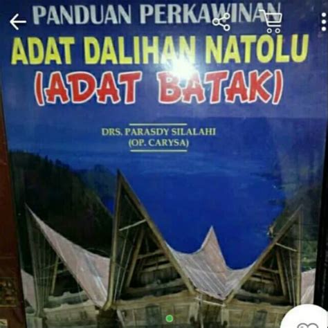 Jual Panduan Perkawinan Adat Dalihan Natolu Adat Batak Shopee Indonesia