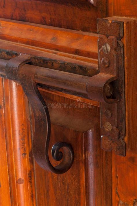 Decorative Antique Door Latch Stock Image Image Of Ancient