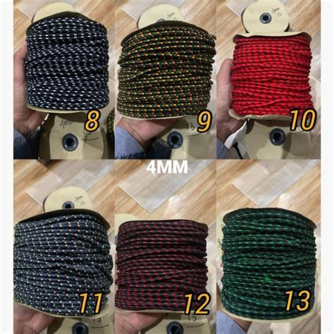 Jual TALI PRUSIK TALI RESLETING TALI FRUSIK TALI PARACORD 4MM PER METER