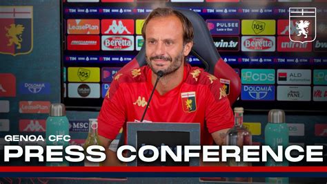 GENOA ROMA Conferenza Prepartita Serie A TIM 2023 24 YouTube