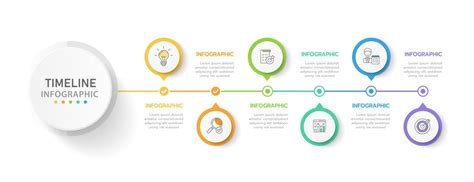 Infografik Vorlage Zum Gesch Ft Schritte Modern Zeitleiste Diagramm