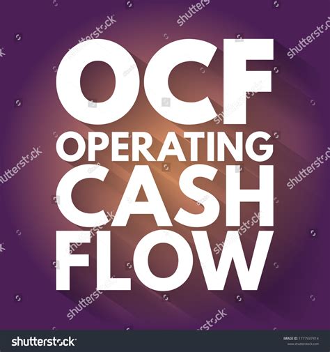 Ocf Operating Cash Flow Measure Amount Stock Illustration 1777937414 Shutterstock