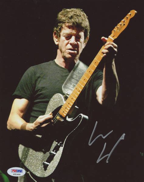 Lou Reed Signed 8x10 Photo Psa Coa