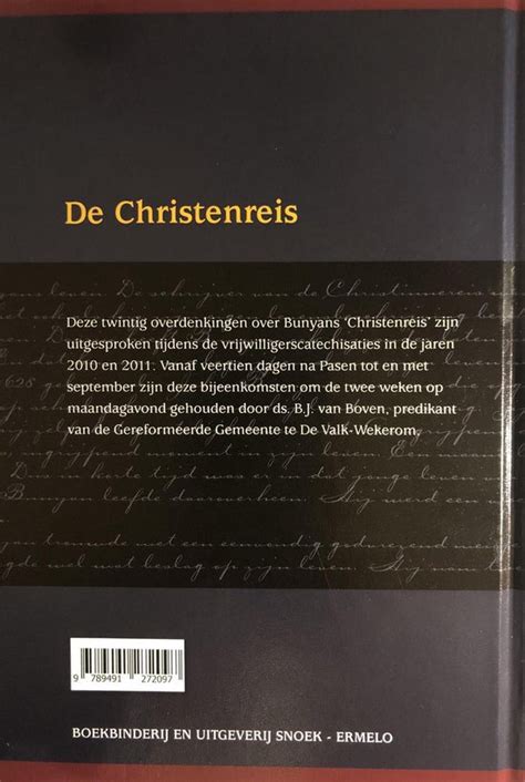 De Christenreis Boven Ds B J Van Boeken Bol