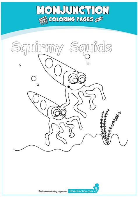 Squid Coloring Pages - Coloring Cool