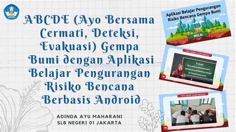 ABCDE Gempa Bumi Dengan Aplikasi Belajar Pengurangan Risiko Bencana