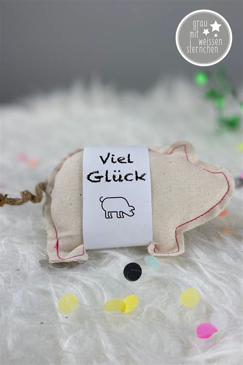 Diy Gl Cksschweinchen N Hen Geschenke Silvester Gl Cksbringer