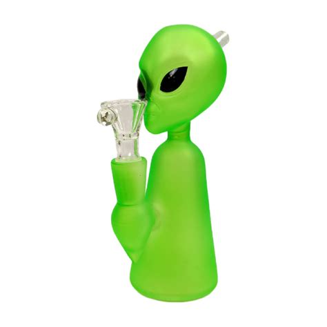 Green Alien Bong / Thick Glass 17cm | Happy Leaf Malta