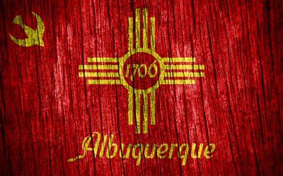 Descargar 4k bandera de albuquerque ciudades americanas día de