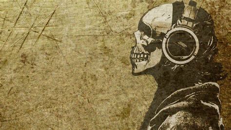 Skull With Headphones Wallpapers Wallpaper Cave