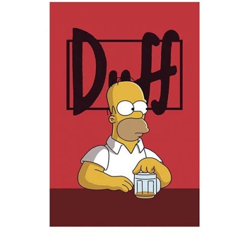 Placa Decorativa Homer Simpson Duff Beer