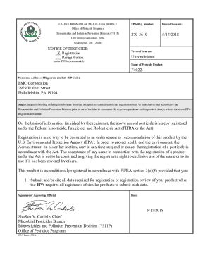 Fillable Online US EPA Pesticide Product Label F4022 1 05 17 2018