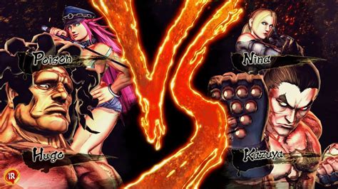 Street Fighter X Tekken Hugo Poison Vs Kazuya Nina Hardest