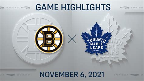 Nhl Highlights Bruins Vs Maple Leafs Nov 6 2021 Youtube