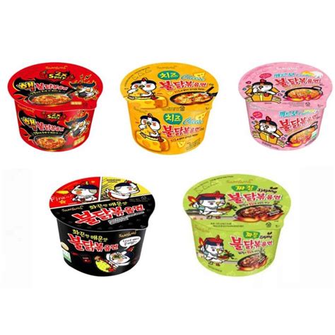 Korea Buldak Samyang Ramen Hot Chicken Bowl 105g Original Cheese