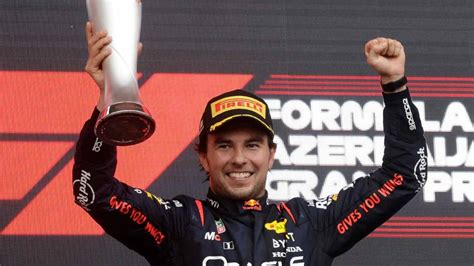 F1 Checo Pérez Gana El Gp De Azerbaiyán 2023 Supera A Verstappen Y