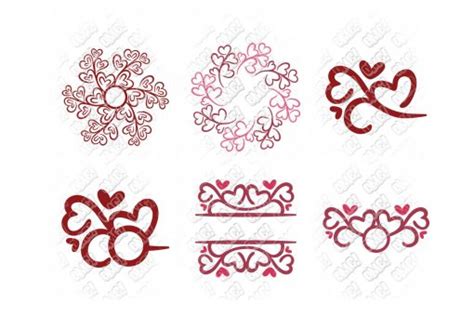 Valentine Swirl Flourish Svg In Svg Dxf Eps  Png • Ohmycuttables