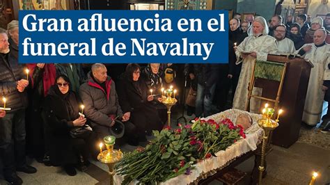 Centenares De Personas Se Congregan Por El Funeral De Alexei Navalny