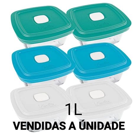 Pote De Vidro Marinex Facilita Vap Tampa 1L Nadir Figueiredo A