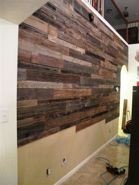 Reclaimed Wood Feature Wall Diy The Urban Decor