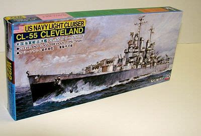 WWII US Cleveland Class CL55 Cleveland Plastic Model Light Cruiser Kit ...