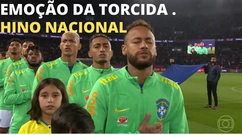 Torcida Canta O Hino Nacional BRASILEIRO Emocionante Copa2022