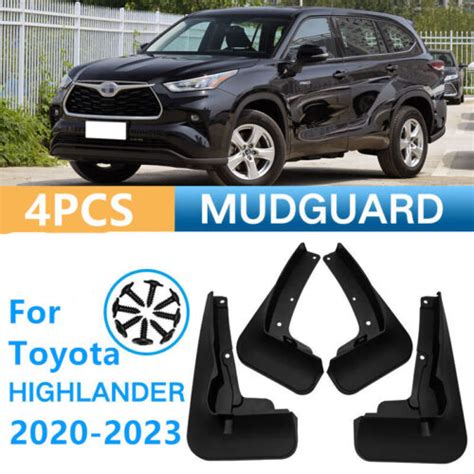 4Pcs Fender Mud Flaps Splash Guards Protect For Toyota Highlander 2020