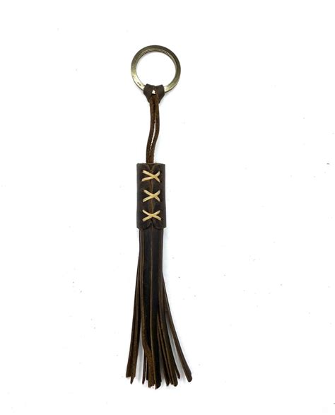 Leather Tassel KeyChain - Oak River Company