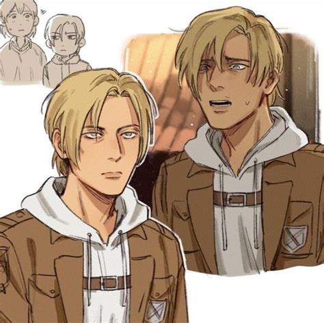 Two Anime Guys With Blonde Hair And Brown Clothes