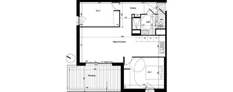 Plan Appartement T3 De 65 40 M² Neuf à Baillargues Résidence « Domaine