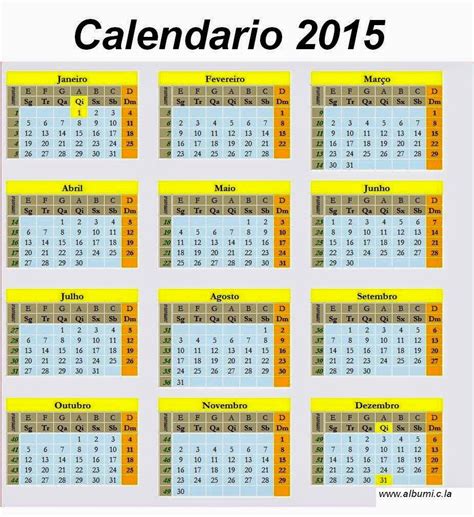 Calendario 2015 Para Imprimir 2016 Blank Calendar Calendar En