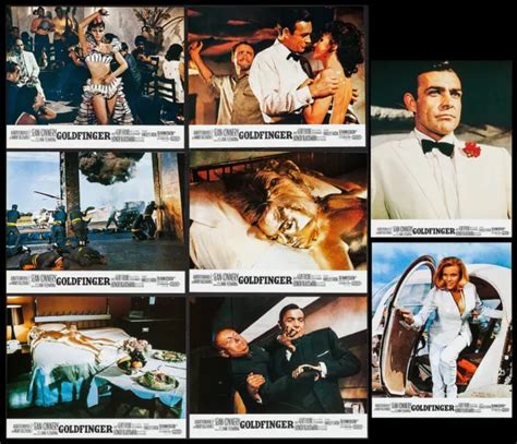 8 PHOTOS LOBBY Cards French Goldfinger James Bond 007 Sean Connnery