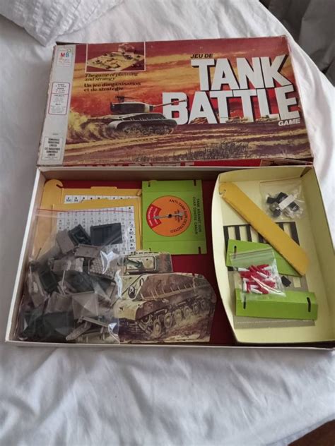 Tank Battle Game Vintage Antique By Milton Bradley Age To Adult