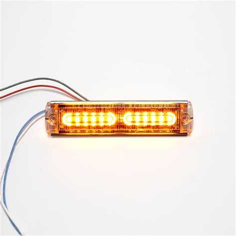 12w Amber Utra Slim Led Warning Light Head Uag Services