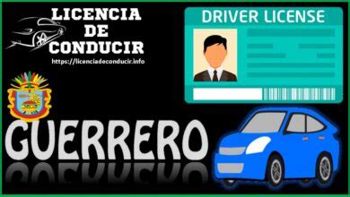 Licencia De Conducir Guerrero Enero