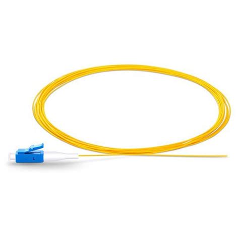 LC UPC Simplex OS2 Single Mode PVC OFNR 0 9mm Fiber Optic Pigtail