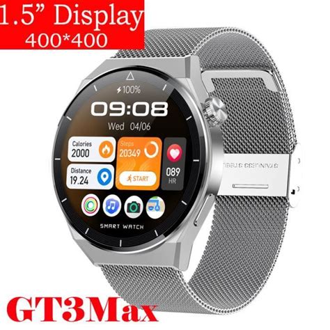 Rumocovo Montre Connect E Gt Pro Pour Hommes Android Bluetooth