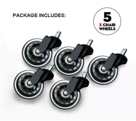 Office Chair Casters Hard Floor Casters Premium Caster Wheels For