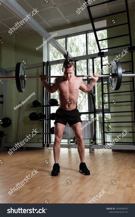 Muscular Guy Sports Shorts Naked Torso Stock Photo Shutterstock