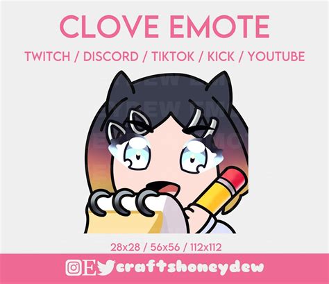 Twitch Emote Valorant Emote Clove Emote Cute Emotes Emotes Valorant