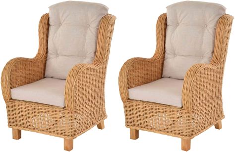 Hochlehner Sessel Birmingham Aus Rattan Er Set Honig Krines Home