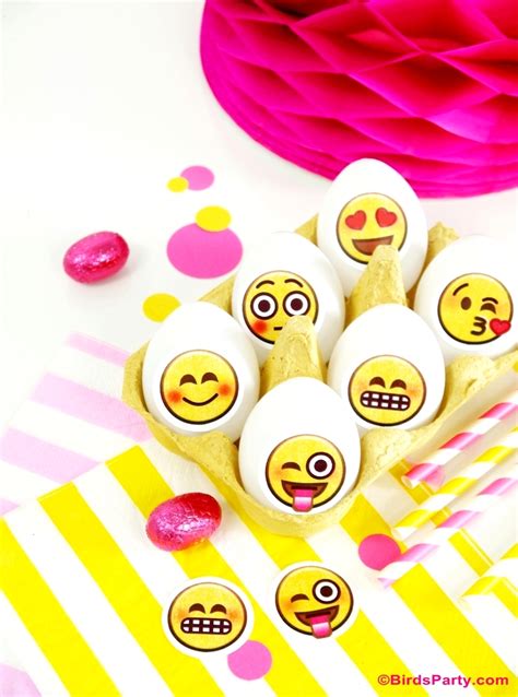 Emoji Diy Easter Party Eggs With Printables Party Ideas Party