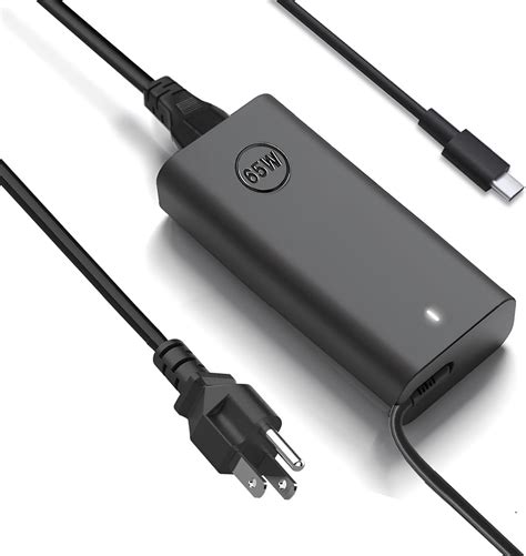 Dell Laptop Charger 65w Watt Usb Type C Ac Power Adapter Include Power Cord For Dell