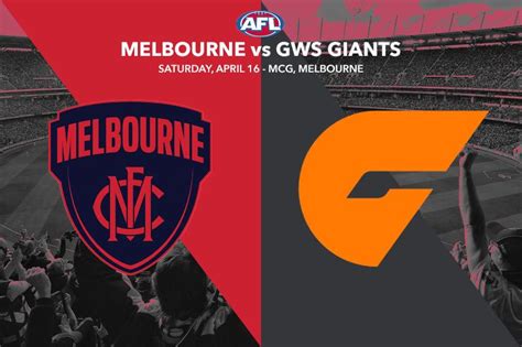 Melbourne Vs Gws Afl Rd 5 Best Bets And Top Odds 16 4 2022