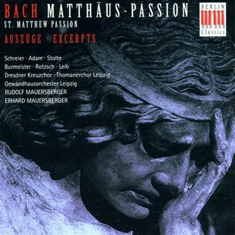 St Matthew Passion Erhard Mauersberger CD Album Muziek Bol