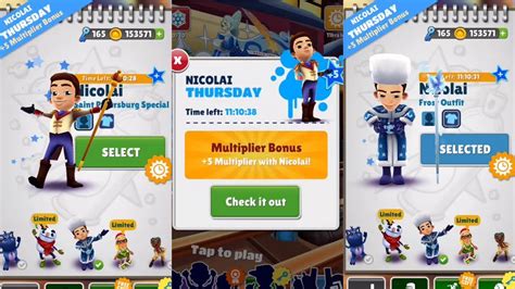 Subway Surfers Saint Petersburg Nicolai Thursday Multiplier Bonus