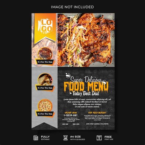 Premium Vector Restaurant Food Flyer Template