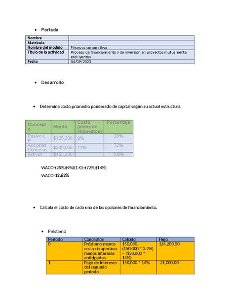 Proyecto excluyente Portada Nombre Matricula Nombre del módulo