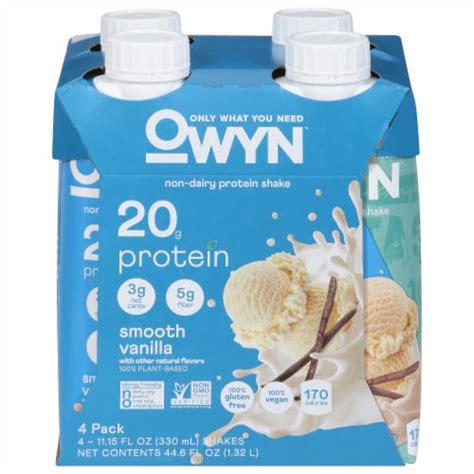 OWYN Smooth Vanilla Dairy Free Protein Shake 4 Ct 11 14 Fl Oz Kroger